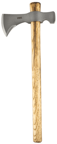 The Woods Chogan is designed by Ryan Johnson and features a nineteen-inch handle made from Tennessee Hickory and a flat ground front blade.